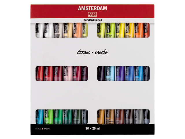Set Peinture Acrylique de 36 tubes - Amsterdam - Acrylique - Achat