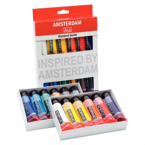 Acrylique Amsterdam Set 36 x 20 ml - Couleurs Assorties